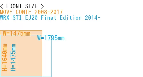 #MOVE CONTE 2008-2017 + WRX STI EJ20 Final Edition 2014-